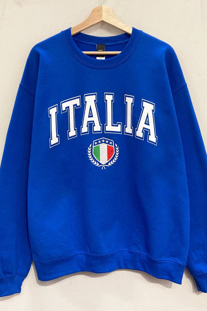Italia Embroidered Sweatshirt