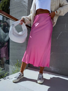 The Sally Satin Skirt