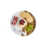 Load image into Gallery viewer, HIC - Harold Import Co. - Maison Du Fromage Round Cultured Marble &amp; Wood Cheese Board
