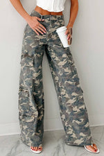 Load image into Gallery viewer, Camo Cargo Pants
