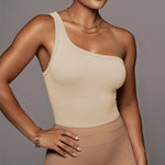 Load image into Gallery viewer, The Olivia One-Shoulder Tank Top
