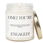 Load image into Gallery viewer, OMG! You&#39;re Engaged! 9 oz Soy Candle
