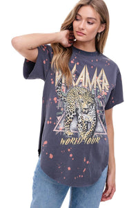 The Diana Dreamer Cheetah Graphic Bleached Tee