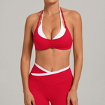 Load image into Gallery viewer, The Toni Halter Color Block Sports Bra
