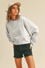 Load image into Gallery viewer, Blank Short Cropped Long Sleeve Sweatshirt
