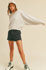Load image into Gallery viewer, Blank Short Cropped Long Sleeve Sweatshirt

