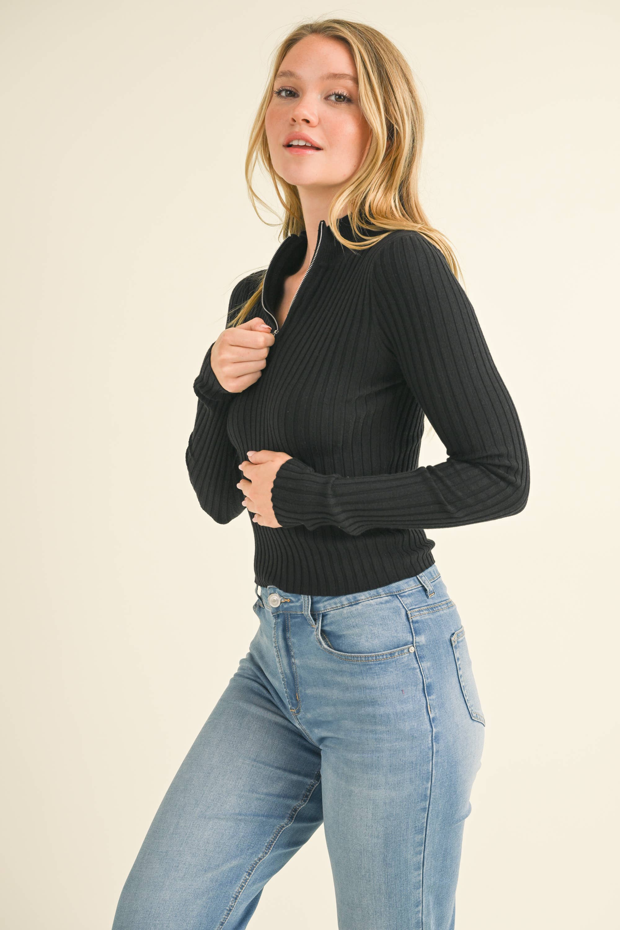 The Zoey Quarter Zip