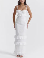 Load image into Gallery viewer, The Catherine Crochet Flowers Slim-Fit Dress
