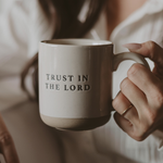 Load image into Gallery viewer, Trust In The Lord Stoneware Coffee Mug
