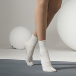 Load image into Gallery viewer, Women's Ribbed Crew Yoga Grip  Socks
