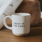 Load image into Gallery viewer, Trust In The Lord Stoneware Coffee Mug
