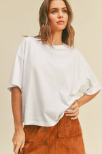 Load image into Gallery viewer, Blank Long Cropped Short Sleeve T-Shirt
