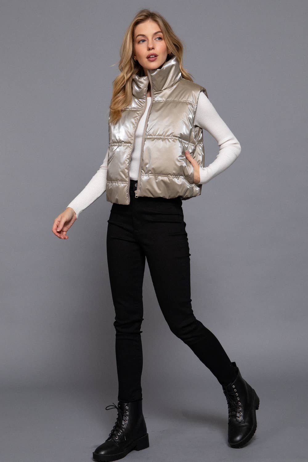 The Nina Zip Up Vest