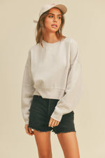 Load image into Gallery viewer, Blank Short Cropped Long Sleeve Sweatshirt
